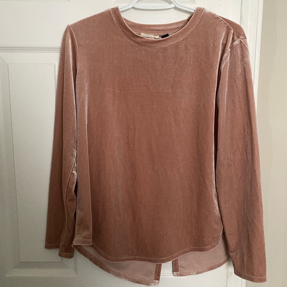 Pink velvet long sleeve